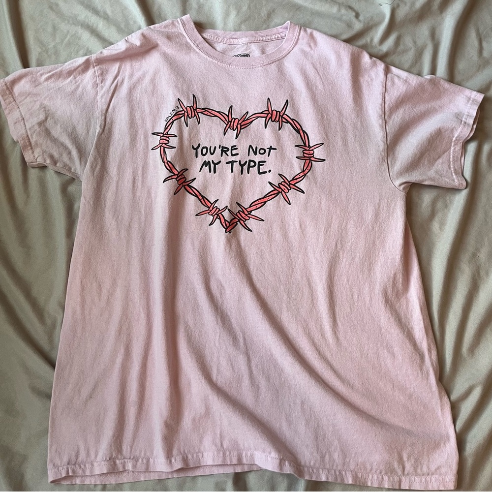 Pink graphic tee